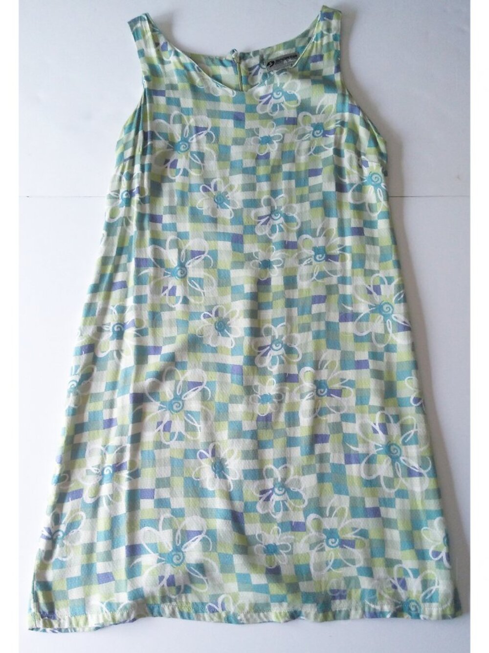 Sportif Vintage Dress Medium Resort Wear Athleisure Coastal Chic Coconut Girl - Picture 4 of 11